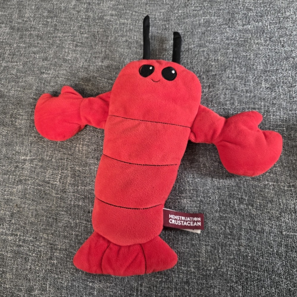 What Do You Meme Menstruation Crustacean Lobster Heating Pad Lavender 14"